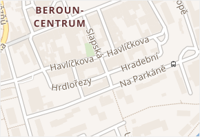 Slapská v obci Beroun - mapa ulice