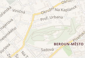 Třebízského v obci Beroun - mapa ulice