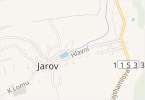 U Jarova v obci Beroun - mapa ulice
