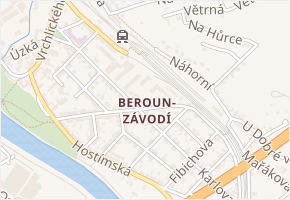 U Lhotky v obci Beroun - mapa ulice