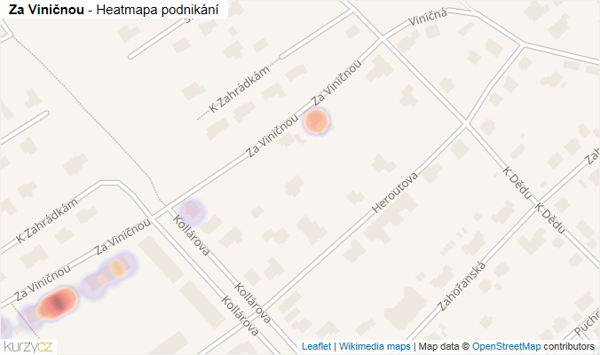 Mapa Za Viničnou - Firmy v ulici.