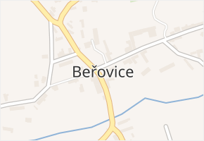 Beřovice v obci Beřovice - mapa části obce