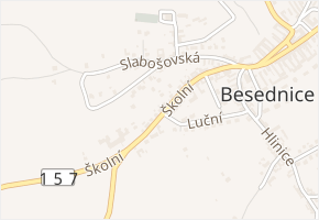 Školní v obci Besednice - mapa ulice