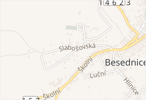 Slabošovská v obci Besednice - mapa ulice