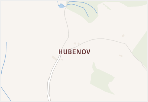 Hubenov v obci Běšiny - mapa části obce