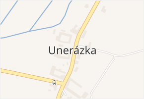 Unerázka v obci Bezděčí u Trnávky - mapa části obce