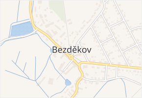 Bezděkov v obci Bezděkov - mapa části obce