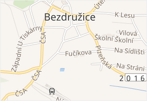 Fučíkova v obci Bezdružice - mapa ulice