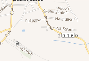 V Lukách v obci Bezdružice - mapa ulice