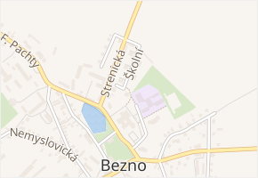Školní v obci Bezno - mapa ulice