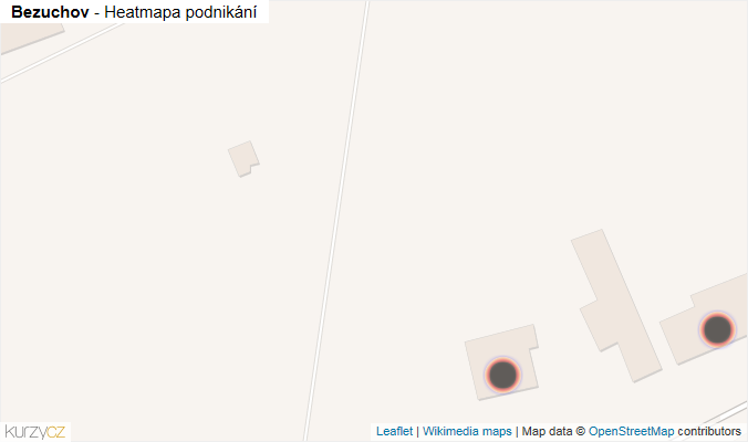 Mapa Bezuchov - Firmy v obci.