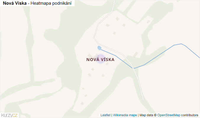 Mapa Nová Víska - Firmy v části obce.