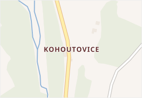 Kohoutovice v obci Bílá - mapa části obce
