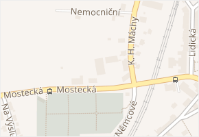 Mostecká v obci Bílina - mapa ulice