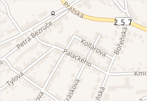 Palackého v obci Bílina - mapa ulice