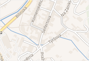 Seifertova v obci Bílina - mapa ulice