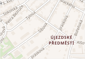 Síbova v obci Bílina - mapa ulice