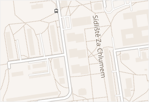 Sídliště Za Chlumem v obci Bílina - mapa ulice