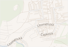 Zadní v obci Bílina - mapa ulice