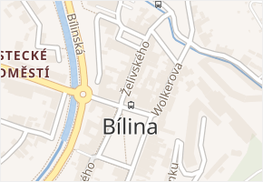 Želivského v obci Bílina - mapa ulice