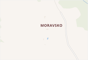 Moravsko v obci Bílkovice - mapa části obce