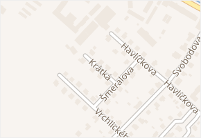 Krátká v obci Bílovec - mapa ulice
