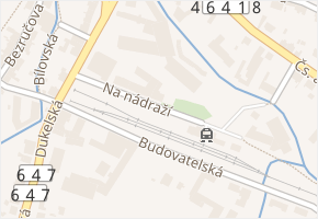 Na nádraží v obci Bílovec - mapa ulice