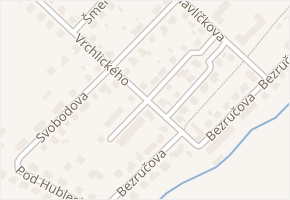Puškinova v obci Bílovec - mapa ulice