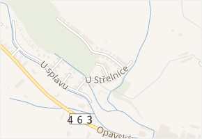 U Střelnice v obci Bílovec - mapa ulice