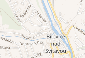 Macharova v obci Bílovice nad Svitavou - mapa ulice