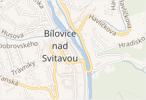 Poděbradova v obci Bílovice nad Svitavou - mapa ulice
