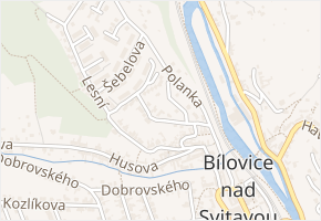 Prostřední v obci Bílovice nad Svitavou - mapa ulice