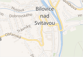 Tyršova v obci Bílovice nad Svitavou - mapa ulice