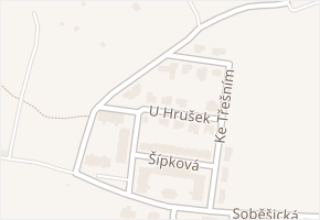 U Hrušek v obci Bílovice nad Svitavou - mapa ulice