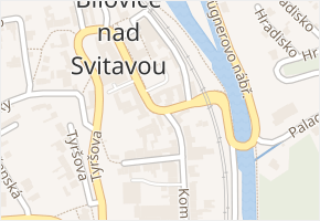 Žižkova v obci Bílovice nad Svitavou - mapa ulice