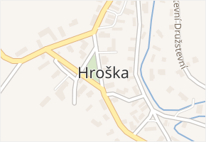 Hroška v obci Bílý Újezd - mapa části obce