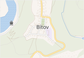 Bítov v obci Bítov - mapa části obce