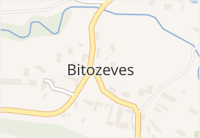 Bitozeves v obci Bitozeves - mapa části obce
