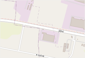 Jižní v obci Bitozeves - mapa ulice