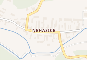 Nehasice v obci Bitozeves - mapa části obce