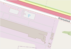 Průmyslová v obci Bitozeves - mapa ulice