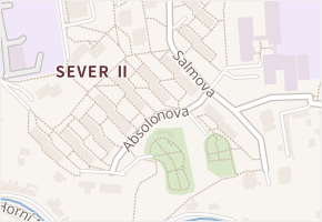 Absolonova v obci Blansko - mapa ulice