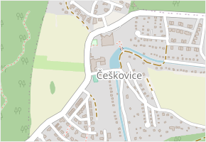Češkovice v obci Blansko - mapa části obce