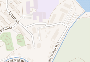 Horní Palava v obci Blansko - mapa ulice