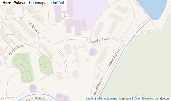 Mapa Horní Palava - Firmy v ulici.