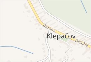 Klepačov v obci Blansko - mapa části obce