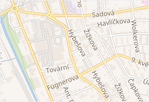 Lipová v obci Blansko - mapa ulice