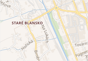 Na Lukách v obci Blansko - mapa ulice