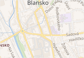 nám. Republiky v obci Blansko - mapa ulice