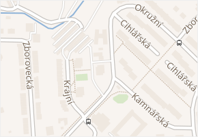 Okružní v obci Blansko - mapa ulice